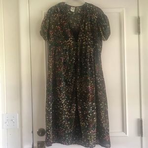 NWOT black  floral Anthropologie Dress